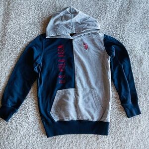 Boys US Polo Two-Tone Hoodie Hoodie Size S